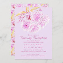 Recepción nocturna violeta con luz de primavera br