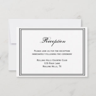 Invitación Recepción nupcial del destino de Boston
