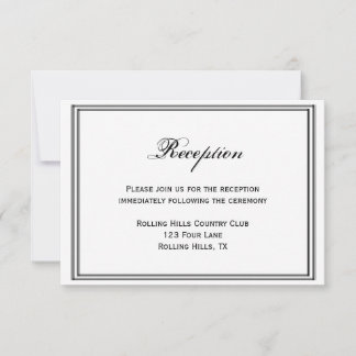 Invitación Recepción nupcial del destino de Boston