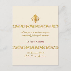 Invitación Recepción temática de Fleur-de-lis