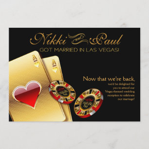 Invitación Recepción VIP de Las Vegas   negro