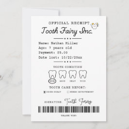 Invitación Receptor de hadas dental impresible