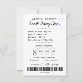 Invitación Receptor de hadas dental impresible