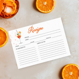 Invitación Receta para la Ducha de Novia: Amor a Primera Spri