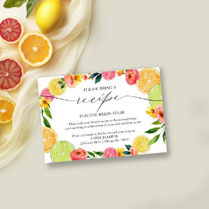 Invitación Receta solicitada para la fiesta de despedida de s