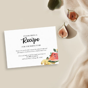 Invitación Recetas solicitadas para la fiesta de regalos nupc