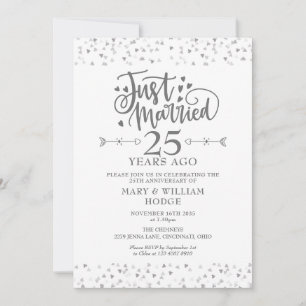 Invitación Recién Casados 25 Aniversario de Boda