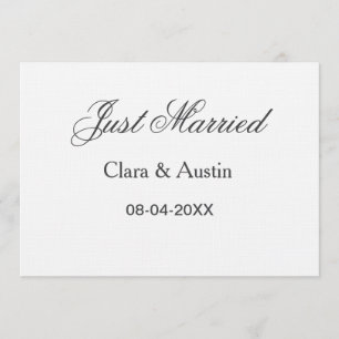Invitación recién casados agregar nombre de la pareja fecha a