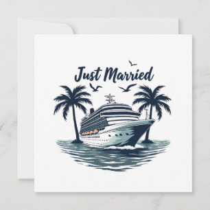 Invitación Recién casados Crucero Verano Boda Esposo Esposa