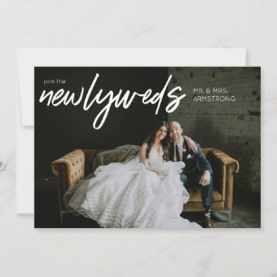 Invitación Recién casados W Horizontal 3 Recepción de matrimo