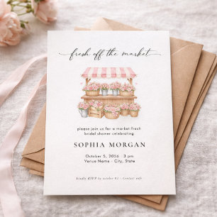 Invitación Recién Salida del Mercado Despedida de Soltera Mod