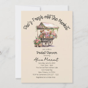 Invitación Recién Salida del Mercado Despedida de Soltera Rús