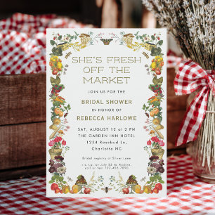 Invitación Recién Salido del Mercado Granjero Bridal Shower V
