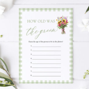 Invitación Recién salido del mercado ¿Qué edad tenía el novio