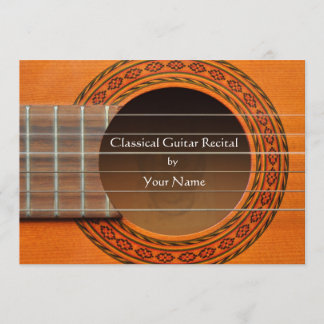Invitación Recital a la guitarra clásica