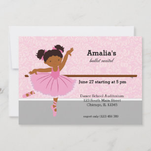 Invitación Recital de ballet