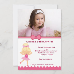 Invitación Recital de ballet