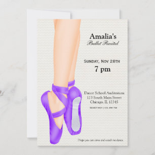 Invitación Recital de ballet
