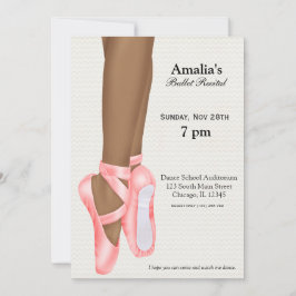 Invitación Recital de ballet