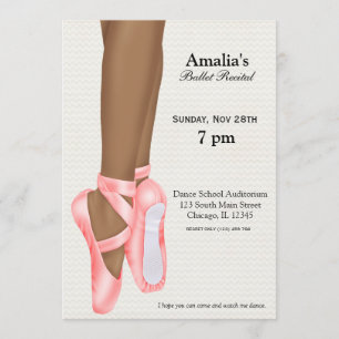 Invitación Recital de ballet