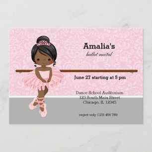 Invitación Recital de ballet