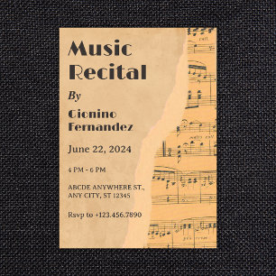 Invitación Recital de música antigua 