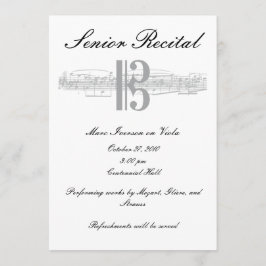 Invitación Recital de música senior - Alto Clef