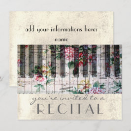 Invitación recital de música vintage