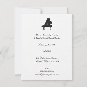 Invitación Recital de piano
