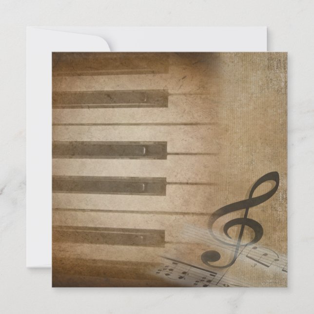 Invitación Recital de piano (Anverso)