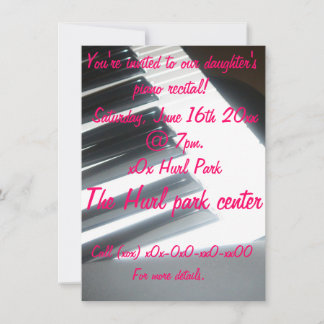 Invitación Recital de piano