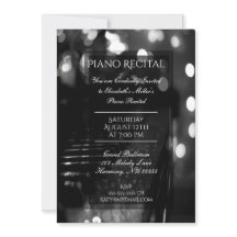 Recital de piano con luces de Bokeh