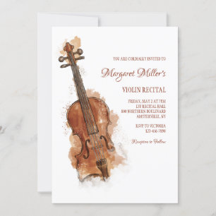 Invitación Recital de violín