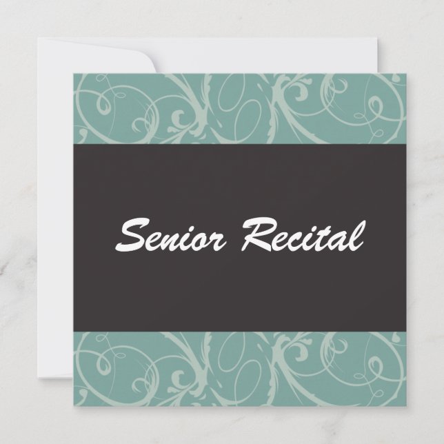 Invitación Recital elegante (Anverso)
