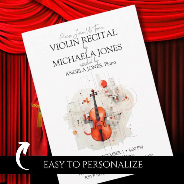 Invitación Recital especial de la Academia de Música de Violí (Subido por el creador)