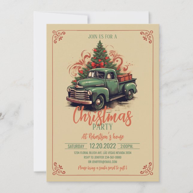 Invitación Recogida de navidades (Anverso)
