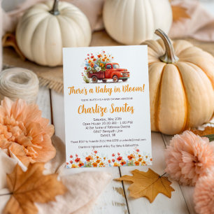 Invitación Recogida Floral de Primavera Bebé en Flor Baby Sho
