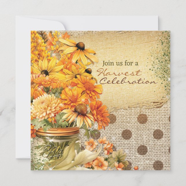 Invitación Recolección de cosecha (Anverso)