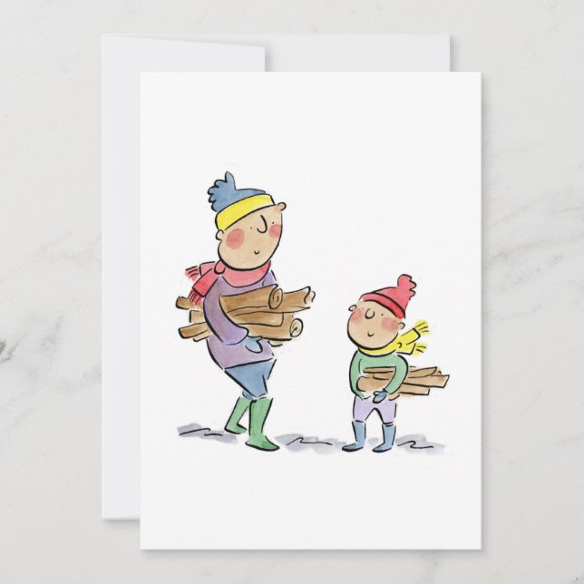 Invitación Recolección de madera (Anverso)