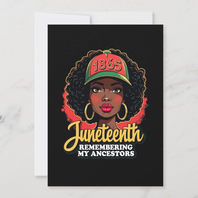 Invitación Recordando a mis antepasados el decimoséptimo mes  (Anverso)