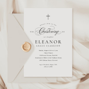 Invitación Recorrido de caligrafía cruzada elegante de presup