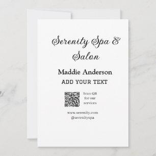Invitación Recorrido del centro de spa de viajes QR para la p