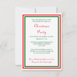 Invitación Recorte de Navidades dobles -3x5 Navidades Fiesta 