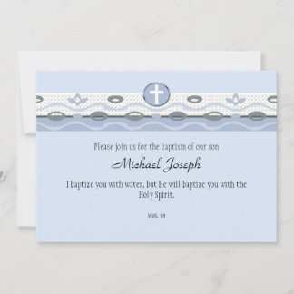 Invitación rectangular de Blue Harmony