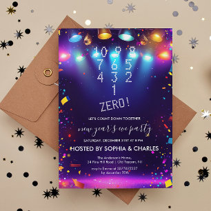 Invitación Recuento bajo los focos del Fiesta azul de la vísp