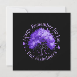 Invitación Recuerde siempre: para usted, termine con el Alzhe