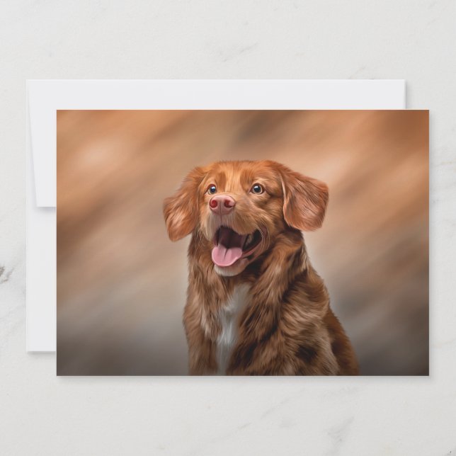 Invitación Recuperador de peaje de pato de Nueva Escocia (Reverso)