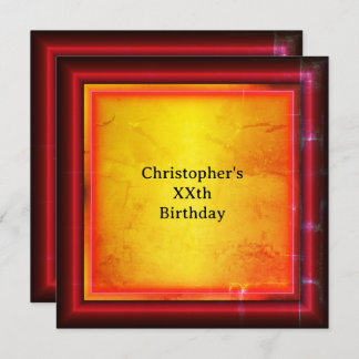 Invitación Red and yellow