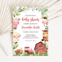 Red Barnyard Farm Baby Shower