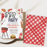 Red Bbq Red Oven Mitt Chicas Bbq Cumpleaños